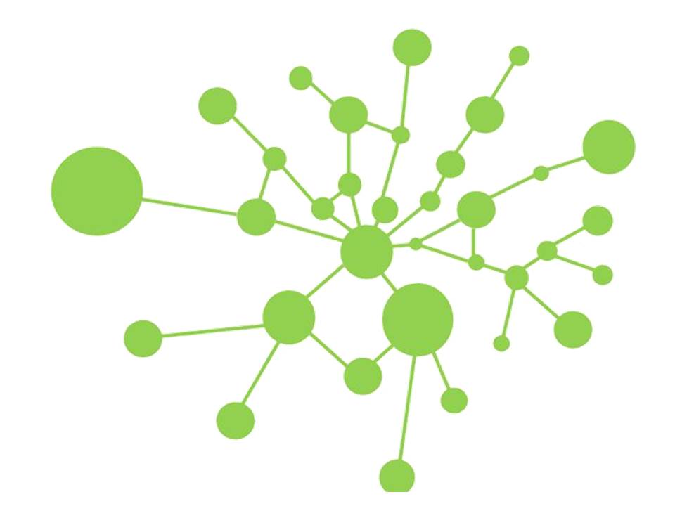 green circles as network